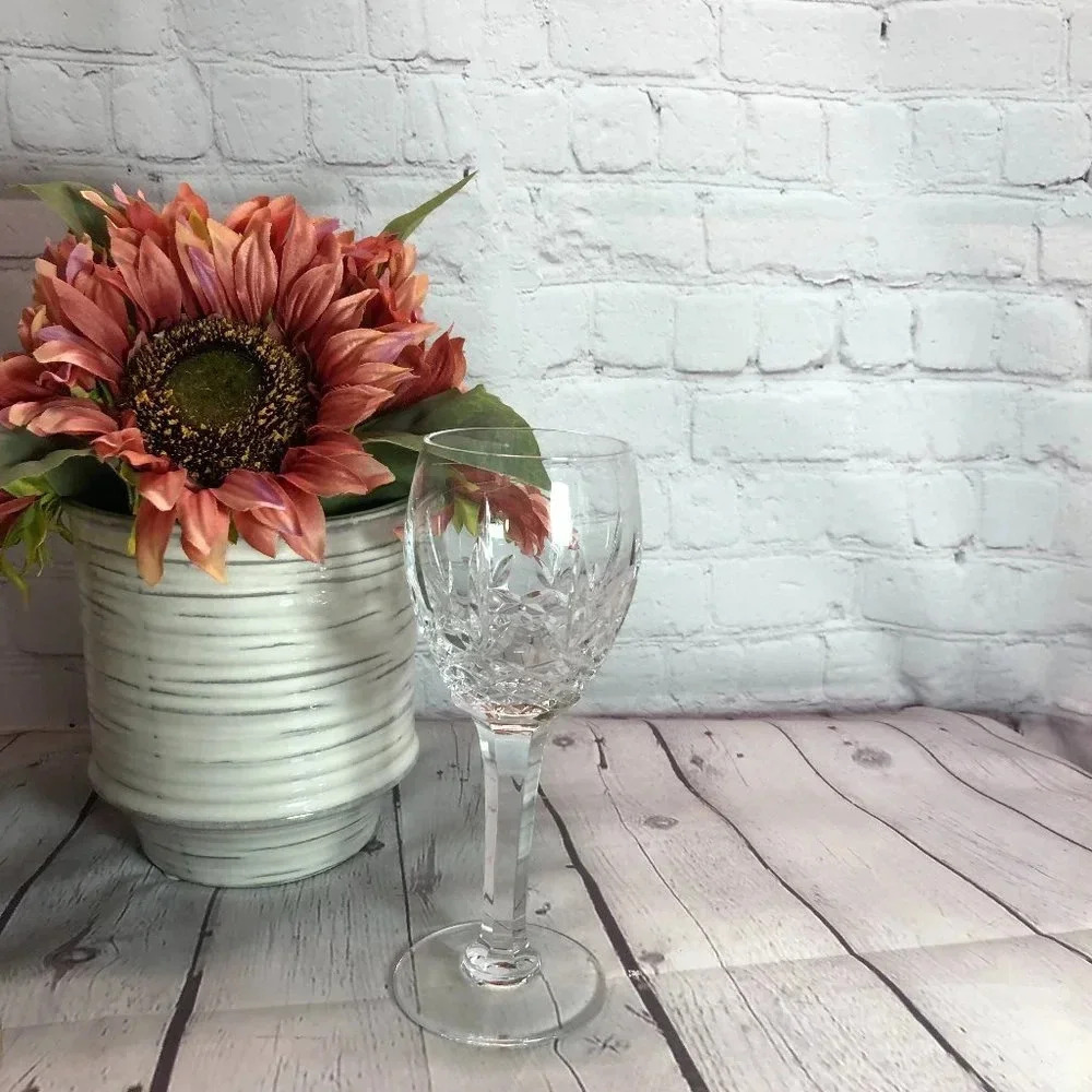 Marquis by waterford round stem crystal glasss
